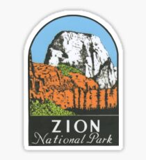 Zion Nationalpark Utah UT State Vintage Reise Aufkleber Sticker