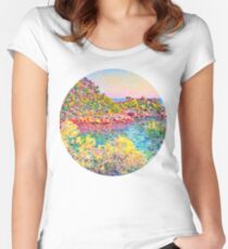 Monets Monte Carlo Tailliertes Rundhals-Shirt