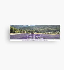 Lámina metálica La granja de lavanda inglesa
