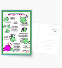Signs of Autism Poster Postcards
