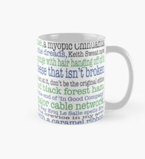 Psych Gus nicht sein ... komplette Liste für Psych Fans Tasse (Standard)