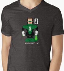 AFR Superheroes #08 - Green Lamplight Men's V-Neck T-Shirt