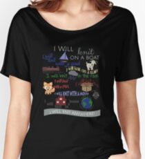 Knitting Products "I Will Knit with a Goat..." Women's Relaxed Fit T-Shirt