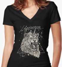 Ligercorn Women's Fitted V-Neck T-Shirt