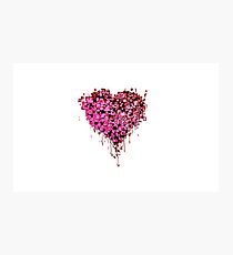Graffiti Heart Red Photographic Print