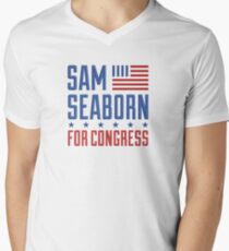 Sam Seaborn For Congress Men's V-Neck T-Shirt