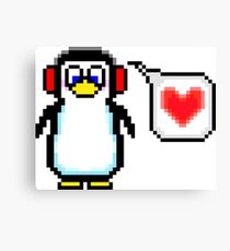 Valentine Penguin Canvas Print