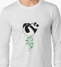 Balance Is Everything! Tumbling panda. Long Sleeve T-Shirt