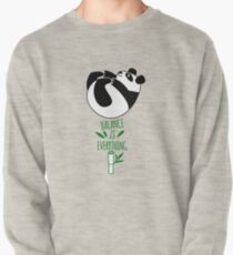 Balance ist alles! Tumbling Panda. Sweatshirt