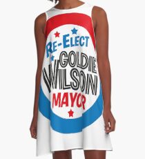 Back to the Future 'Re-Elect Mayor Goldie Wilson' design A-Line Dress
