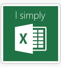 I Simply Excel Sticker