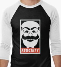 FSociety Baseballshirt mit 3/4-Arm