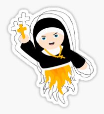Nun with Superpowers! Sticker