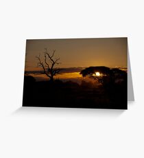 Sunset Over The Kruger Greeting Card