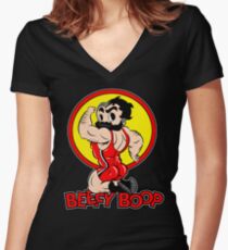 SINGLET BEEFCAKE Women's Fitted V-Neck T-Shirt