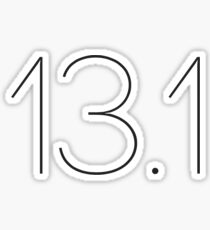 Half marathon- 13.1 Sticker
