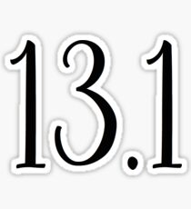 half marathon- 13.1 Sticker