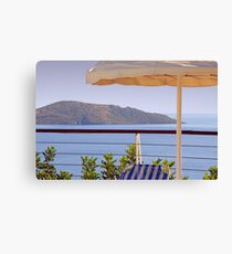 By the pool Canvas Print