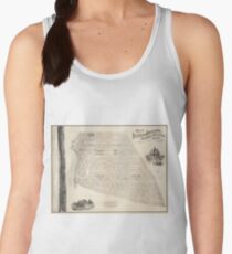 Vintage Map of Marthas Vineyard (1873) Women's Tank Top
