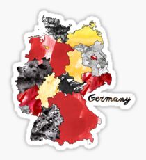 Watercolor Countries - Germany Sticker