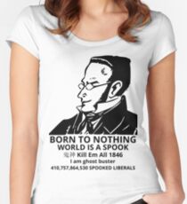 WORLD IS A SPOOK Women's Fitted Scoop T-Shirt