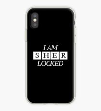 I Am Sher Locked Sherlock Holmes design iPhone Case