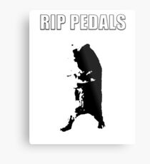 pedal the bear rip Metal Print