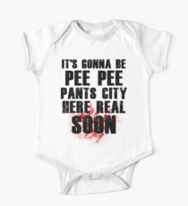 Body de manga corta para bebé Pee Pee Pants City
