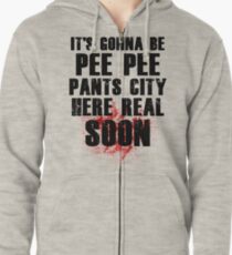 Pee Pee Pants City Zipped Hoodie