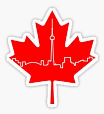Maple Leaf Skyline - Canada Sticker