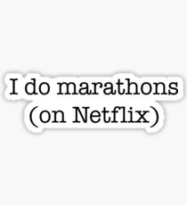 Ich mache Marathons Sticker