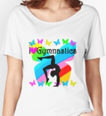 LOVELY I LOVE GYMNASTICS DESIGN Women's Relaxed Fit T-Shirt