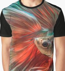 Irish Siamese Betta Fish Graphic T-Shirt