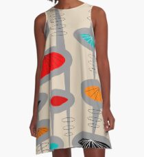Atomic Era Inspired Art A-Linien Kleid