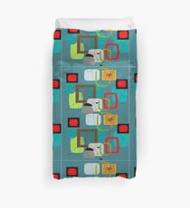 Mid-Century Moderne abstrakte Kunst III Bettbezug