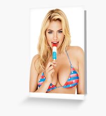 Kate Upton Greeting Card