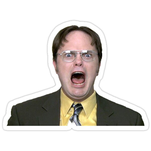 Dwight Schrute Of The Office Stickers By Jacksoup Redbubble