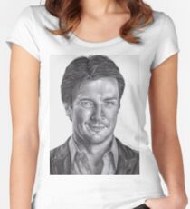 Nathan Fillion Women's Fitted Scoop T-Shirt