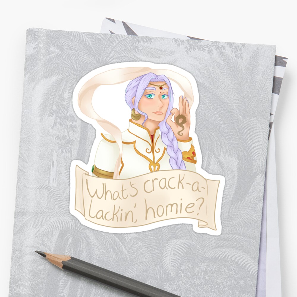 what-s-crack-a-lackin-homie-stickers-by-fiorung-redbubble