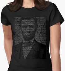 Arbraham Lincoln - Gettysburg Address Women's Fitted T-Shirt