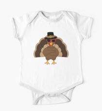 Body de manga corta para bebé Cool Turkey con gafas de sol Happy Thanksgiving