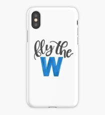 Fly the W - cubs iPhone Case/Skin