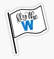 Fly the W flag Sticker