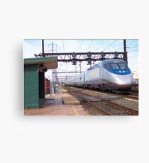 Amtrak Acela 2016 at Holmesburg Junction Canvas Print