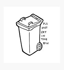 Wheelie Bin Drawing Photographic Prints | Redbubble