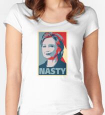 Hillary Clinton A Nasty Woman? Vote Nasty In 2016. Women's Fitted Scoop T-Shirt