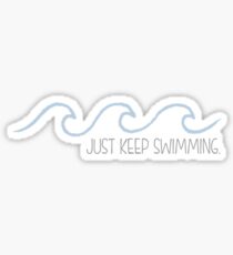 Juste garder la vague de natation Sticker