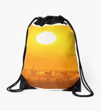 Shining Karratha at sunset Drawstring Bag