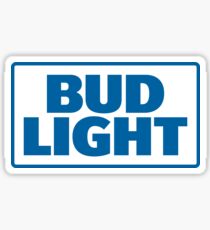 BLUE TEXT BUD LIGHT Sticker
