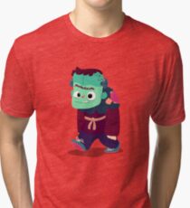 Halloween Kids - Frankenstein's Monster Tri-blend T-Shirt